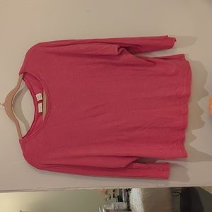 St. Tropez pink dolman 3/4 sleeve top medium